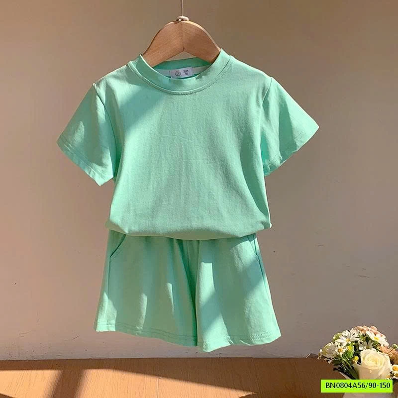 BỘ COTTON CỘC TRƠN MÀU