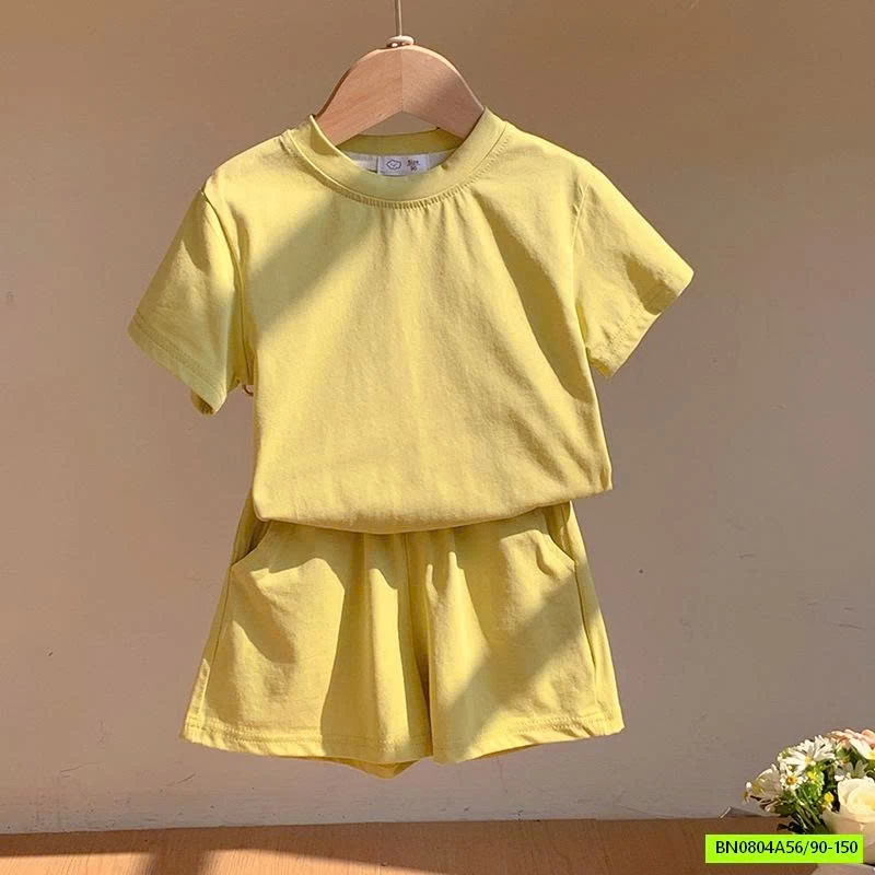 BỘ COTTON CỘC TRƠN MÀU