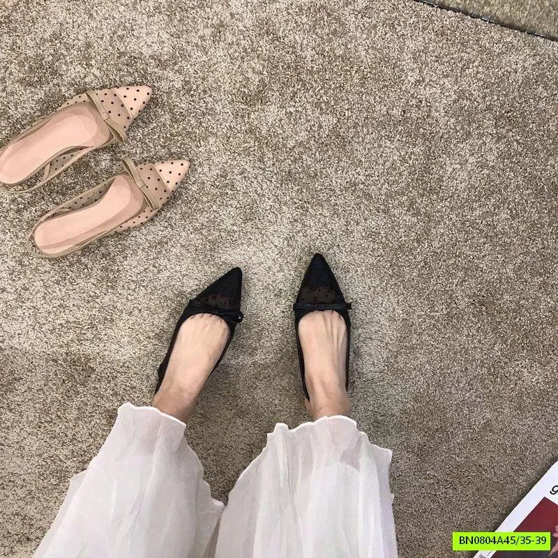 GIÀY BÚP BÊ CHẤM BI XINH CHO NỮ