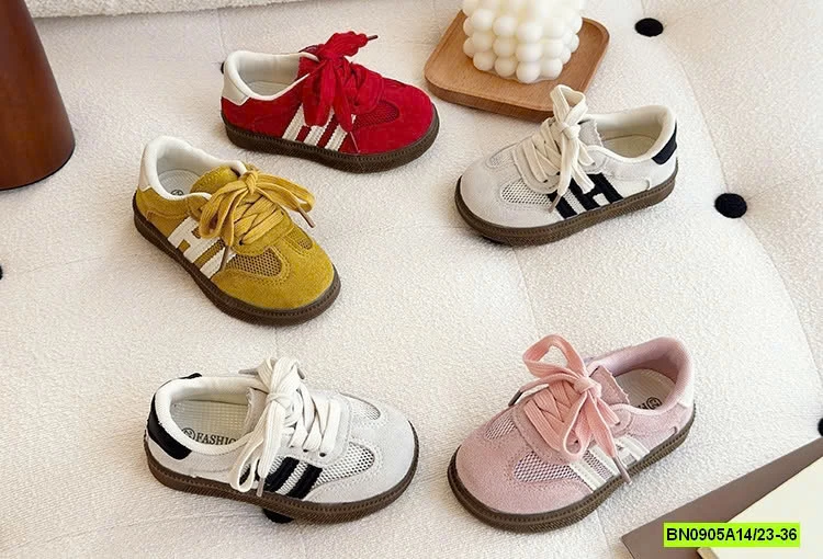 GIÀY LƯỚI 2 SỌC QUAI DÁN