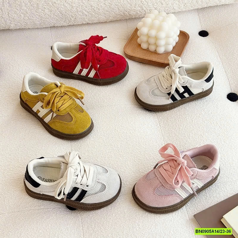 GIÀY LƯỚI 2 SỌC QUAI DÁN