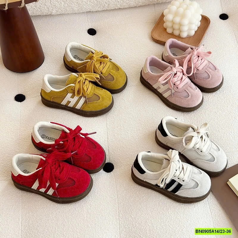 GIÀY LƯỚI 2 SỌC QUAI DÁN