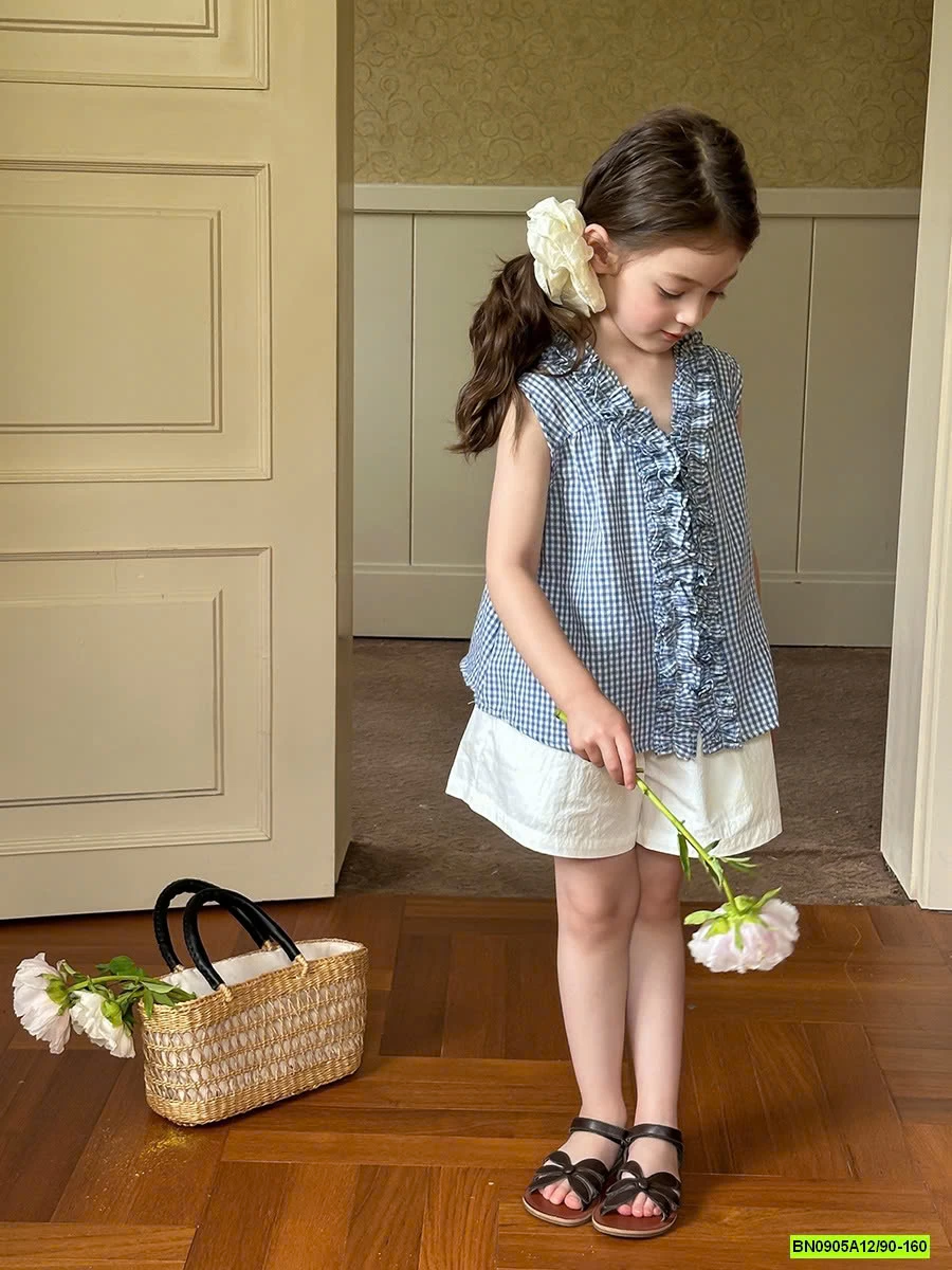 SƠ MI SÁT NÁCH VIỀN BÈO 25C068 AMBB