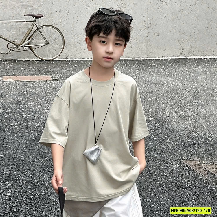 ÁO CỔ TRÒN TRƠN MIX QUẦN SUÔNG