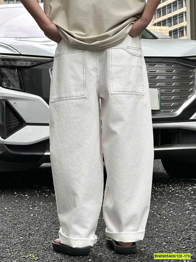 ÁO CỔ TRÒN TRƠN MIX QUẦN SUÔNG