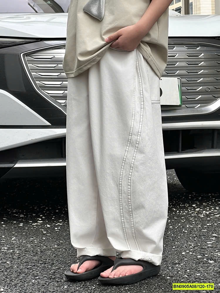 ÁO CỔ TRÒN TRƠN MIX QUẦN SUÔNG