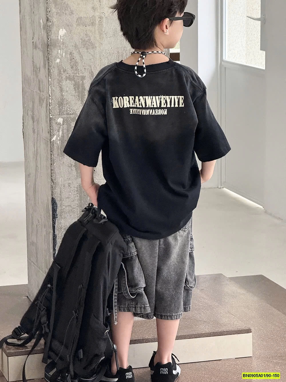 ÁO LOANG MIX SHORT ĐEN