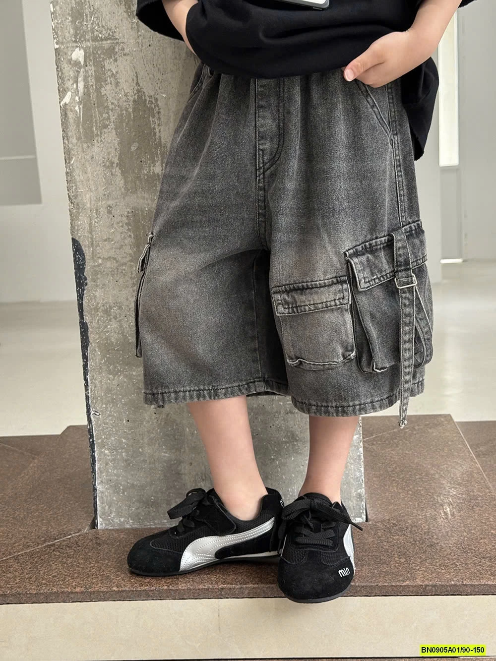 ÁO LOANG MIX SHORT ĐEN