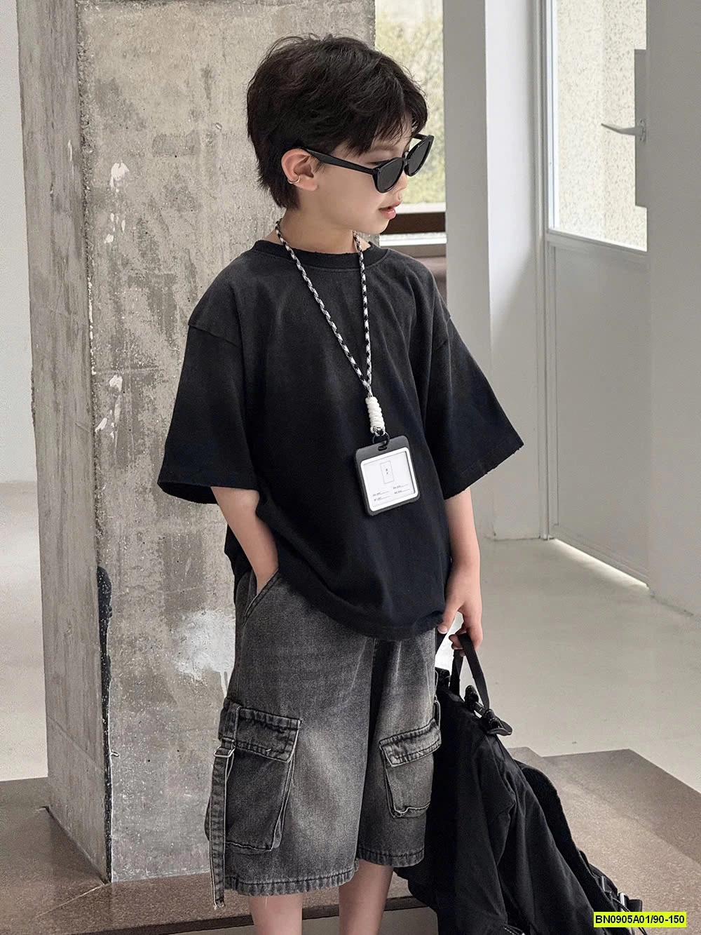 ÁO LOANG MIX SHORT ĐEN