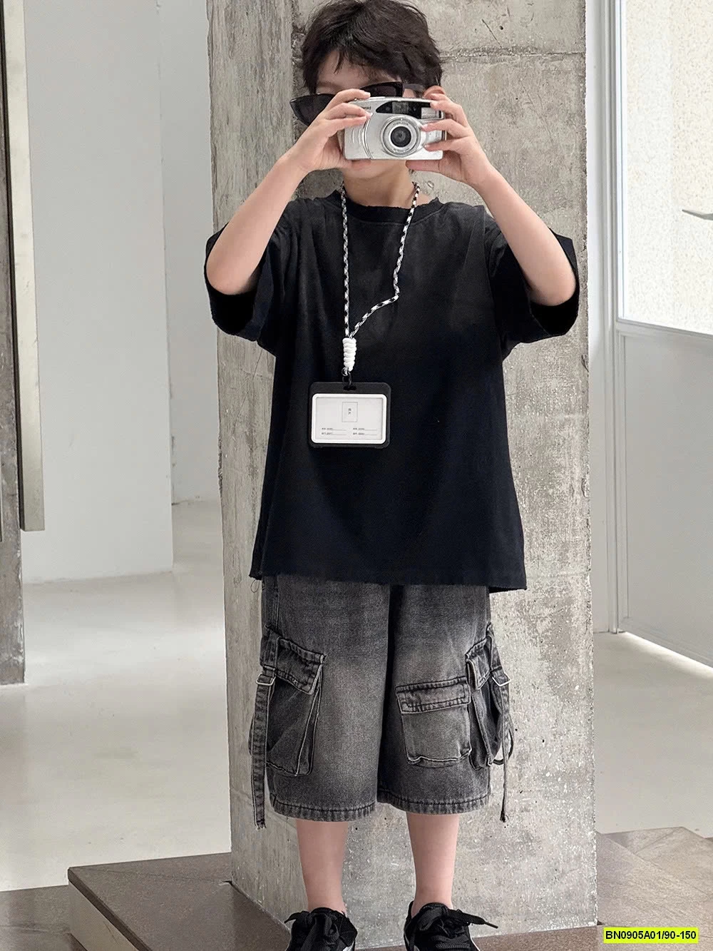 ÁO LOANG MIX SHORT ĐEN