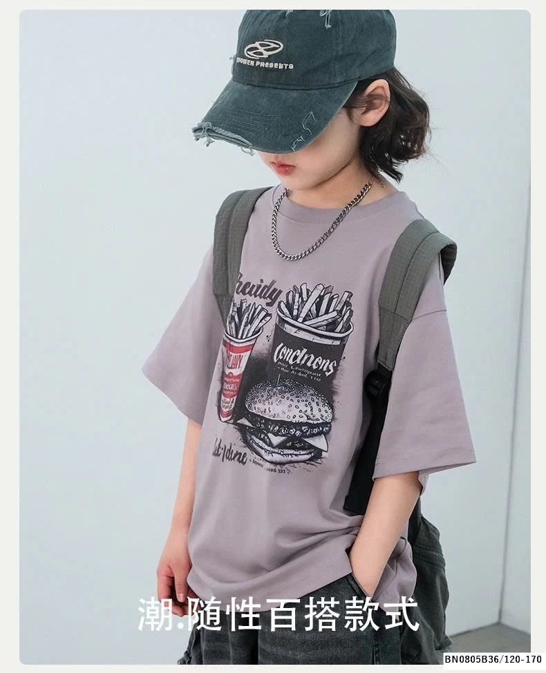 ÁO THUN ĐỒ ĂN NHANH BÉ TRAI