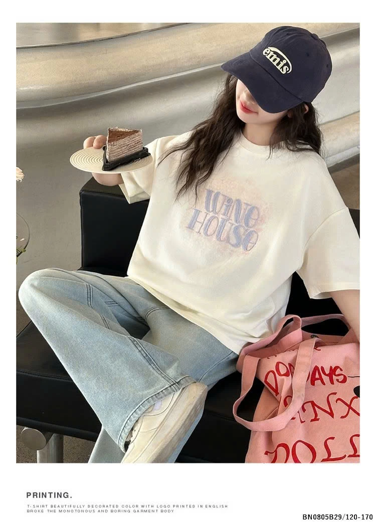 SÉT ÁO THUN WINEHOUSE MIX QUẦN JEAN BẠC MÀU JUZITIGE