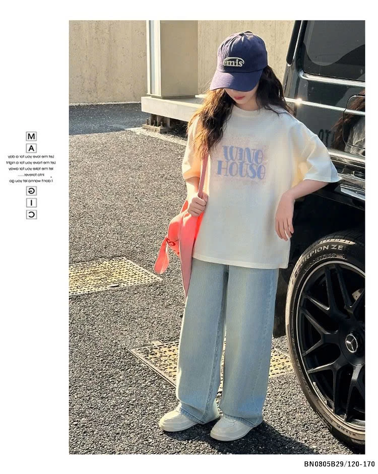 SÉT ÁO THUN WINEHOUSE MIX QUẦN JEAN BẠC MÀU JUZITIGE