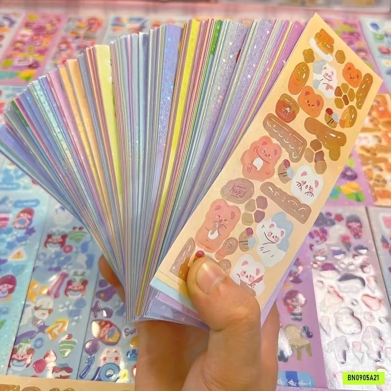 SÉT 200 STICKER DÁN CUTE CHO BÉ YÊU