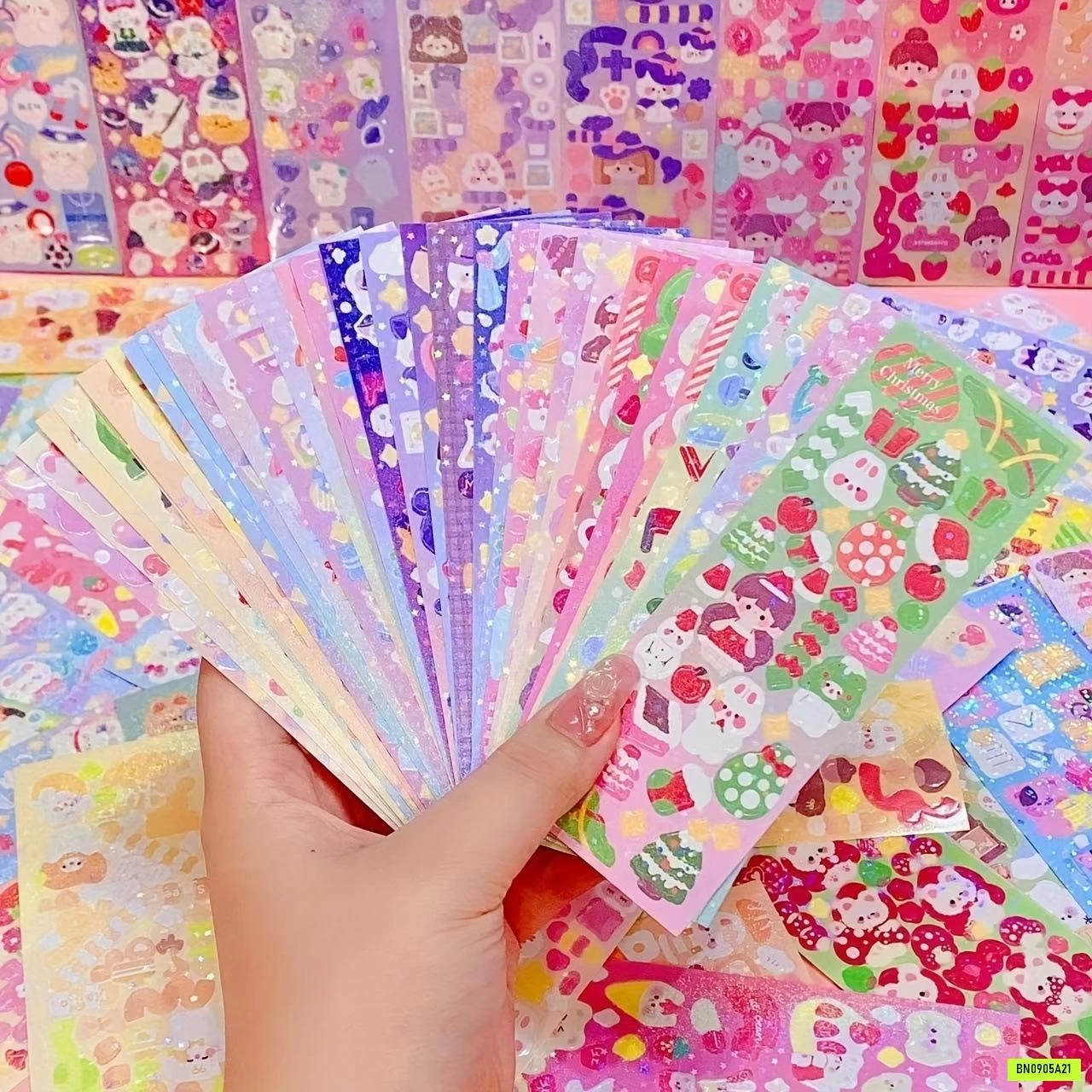 SÉT 200 STICKER DÁN CUTE CHO BÉ YÊU