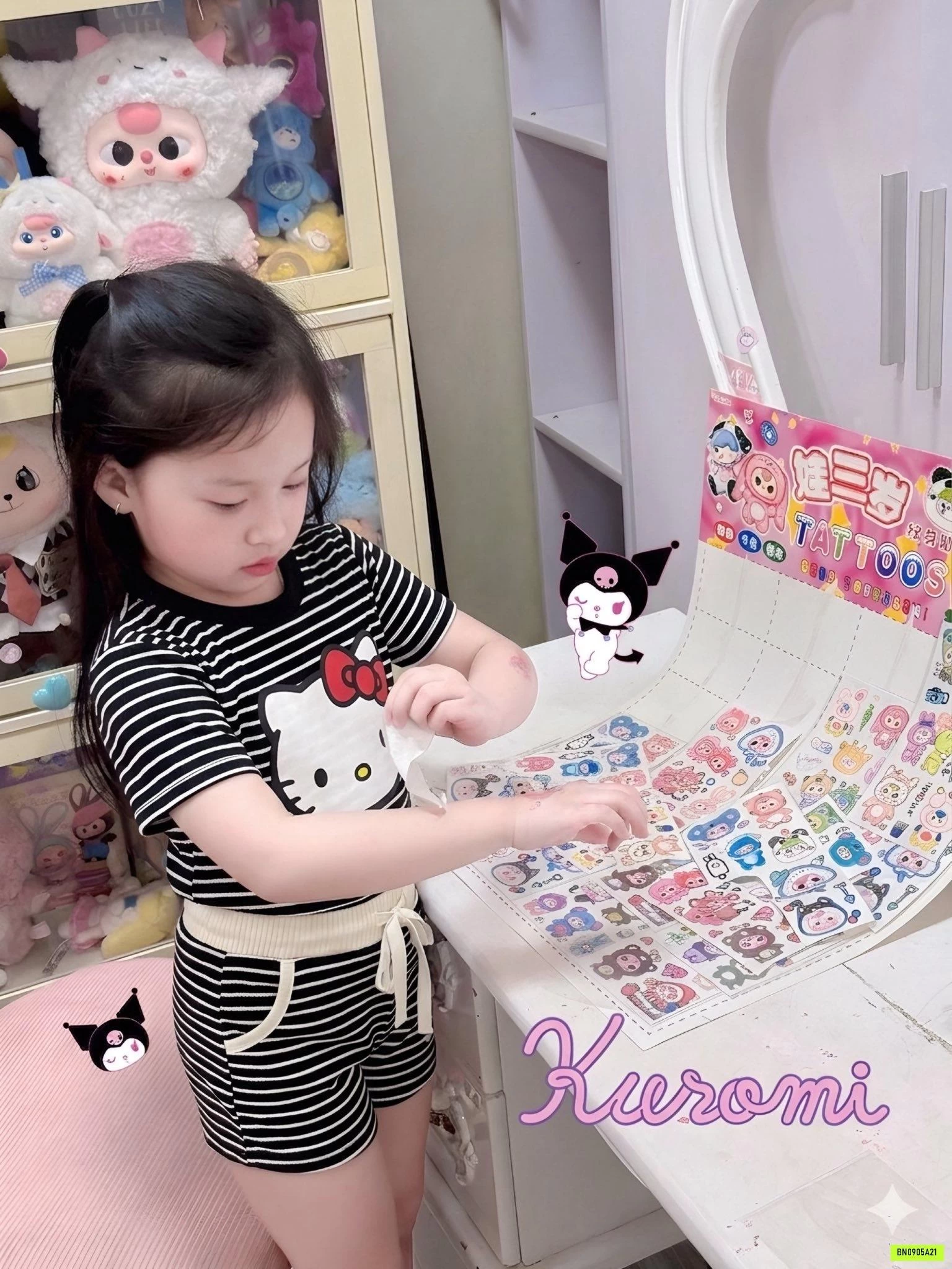 SÉT 200 STICKER DÁN CUTE CHO BÉ YÊU