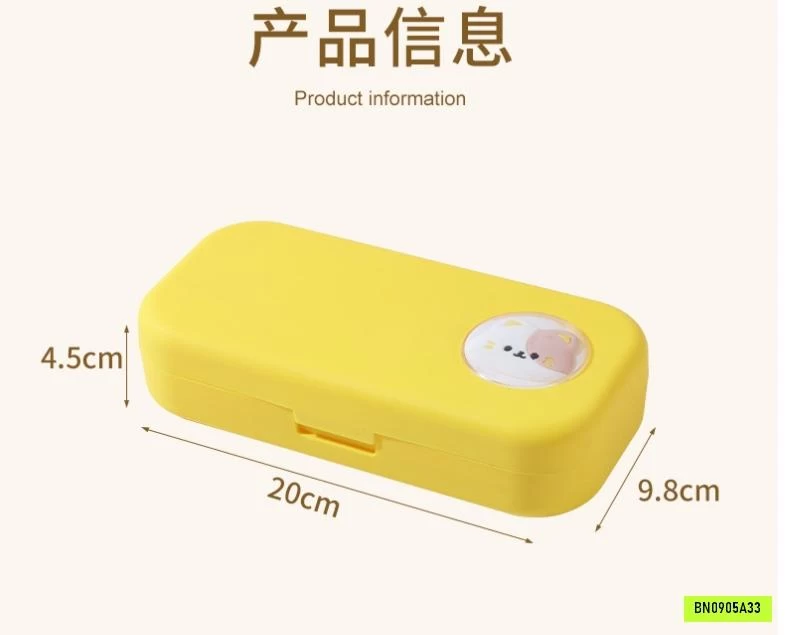 HỘP ĐỰNG BÚT 2 NGĂN DỄ THƯƠNG