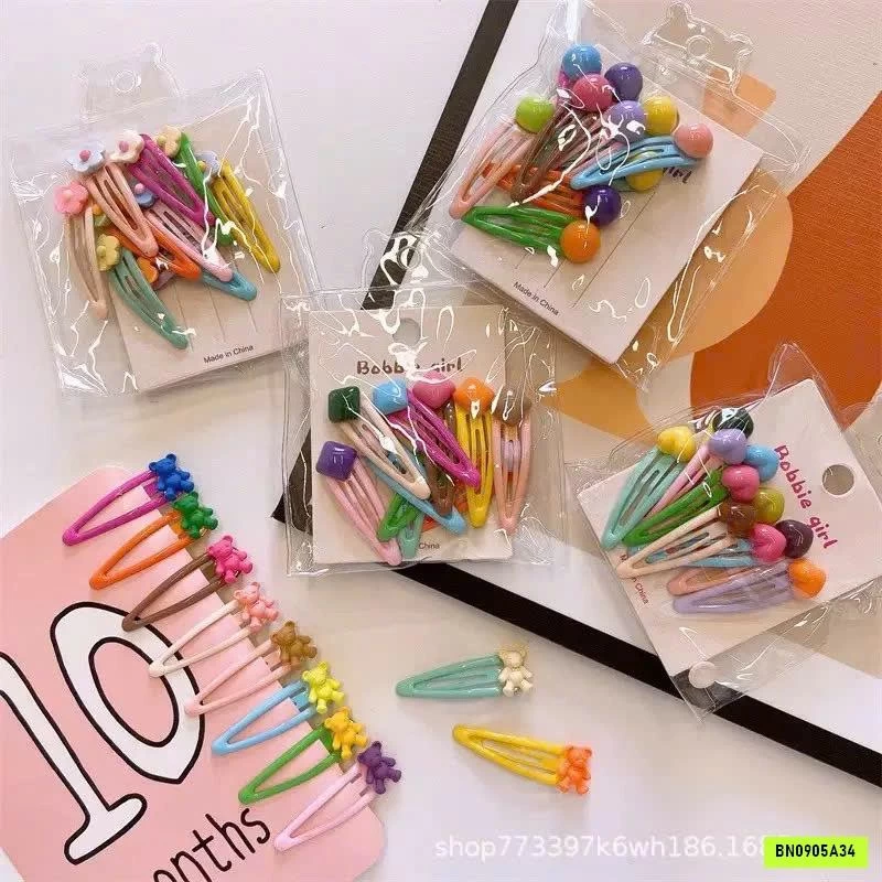 SÉT 10 KẸP TÓC SẮC MÀU