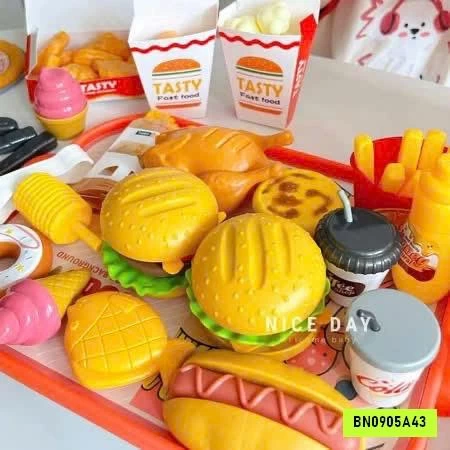 BỘ ĐỒ CHƠI FASTFOOD 80 CHI TIẾT