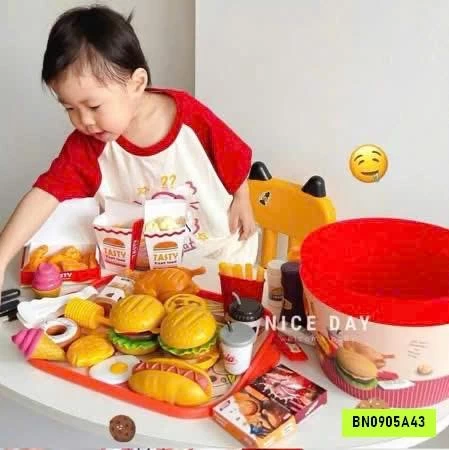 BỘ ĐỒ CHƠI FASTFOOD 80 CHI TIẾT