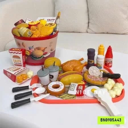 BỘ ĐỒ CHƠI FASTFOOD 80 CHI TIẾT