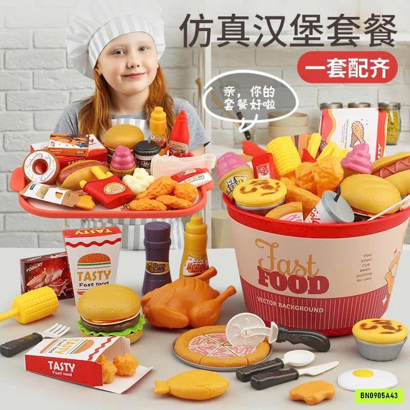 BỘ ĐỒ CHƠI FASTFOOD 80 CHI TIẾT