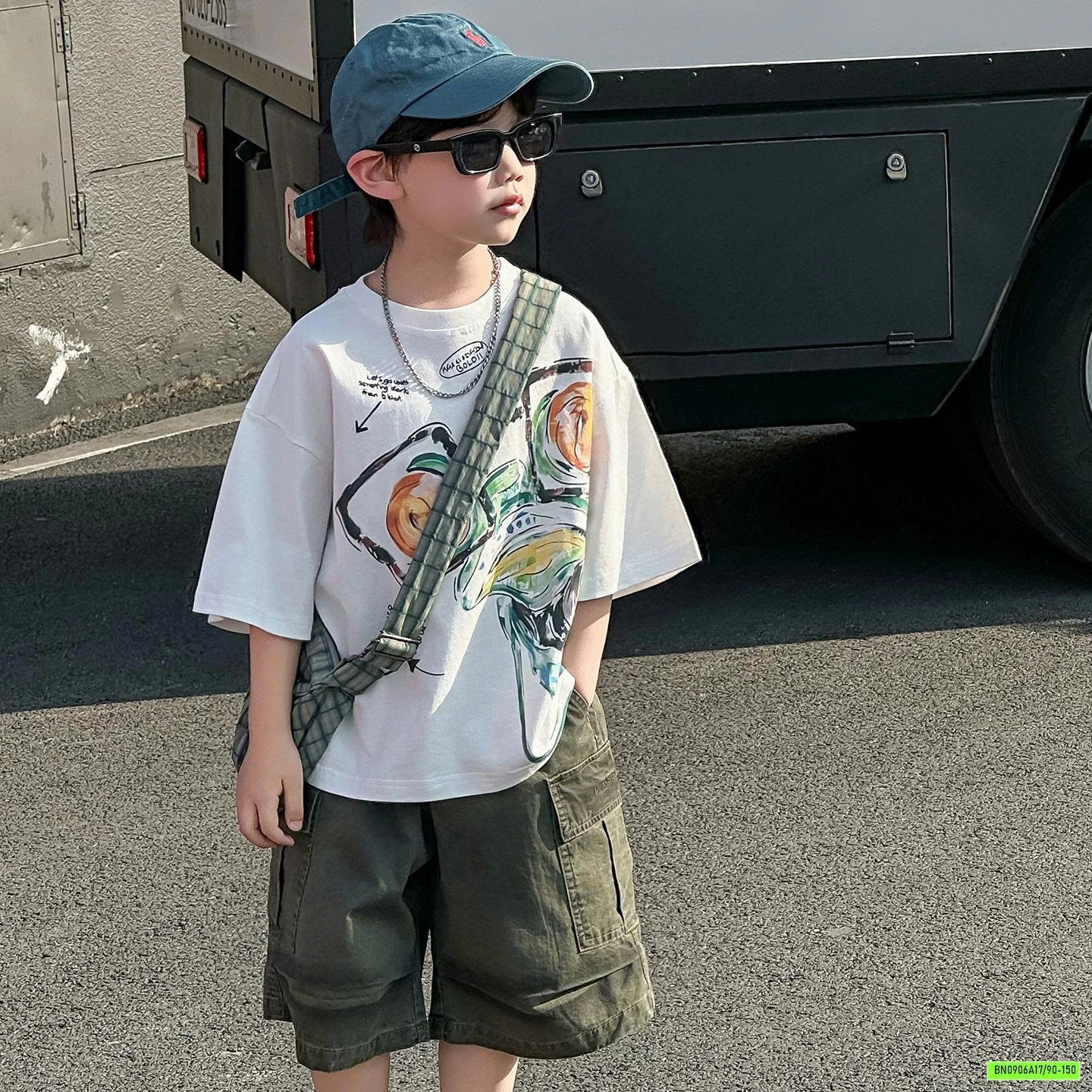 ÁO IN HÌNH MIX SHORT THÔ RÊU