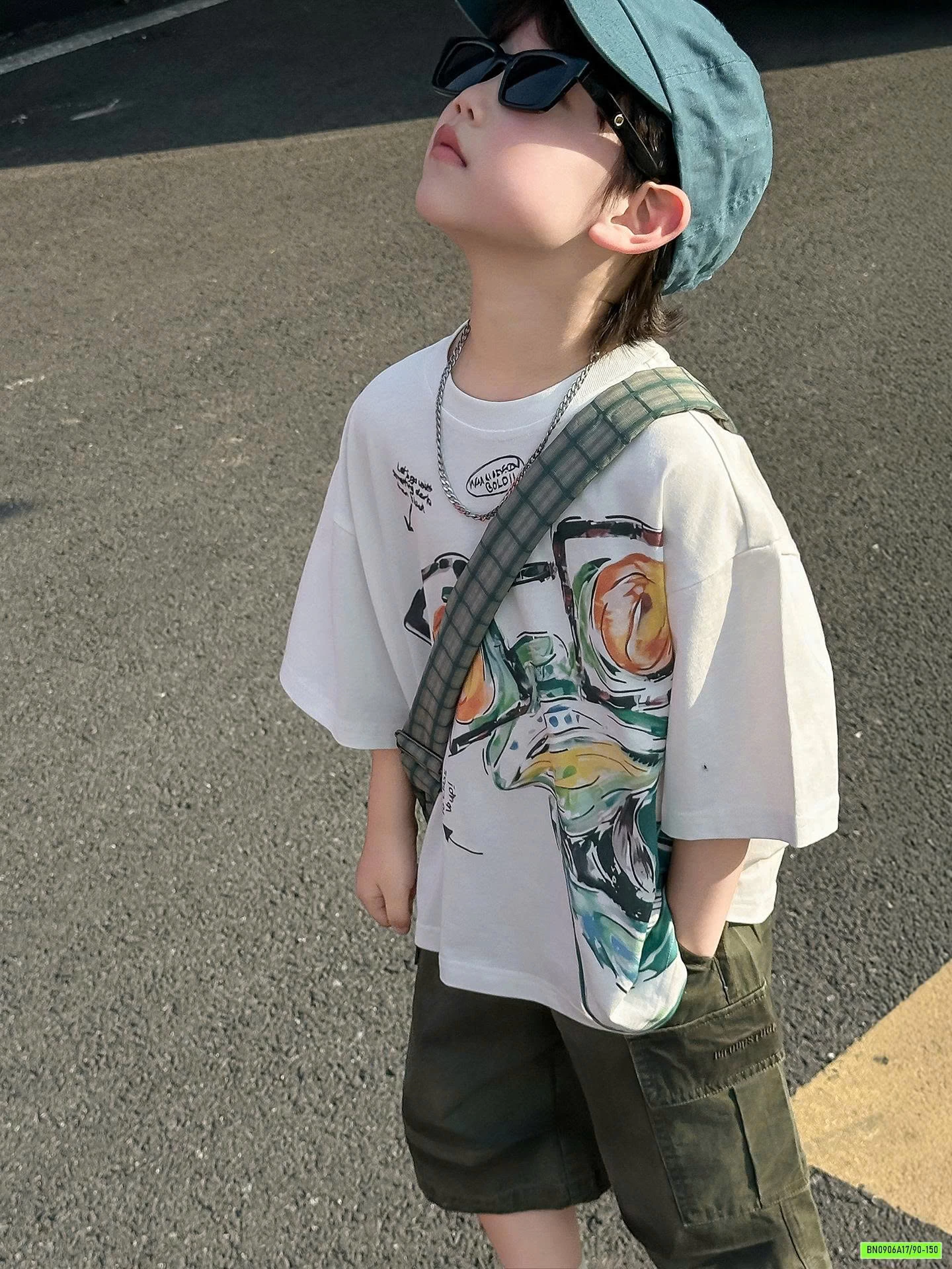 ÁO IN HÌNH MIX SHORT THÔ RÊU