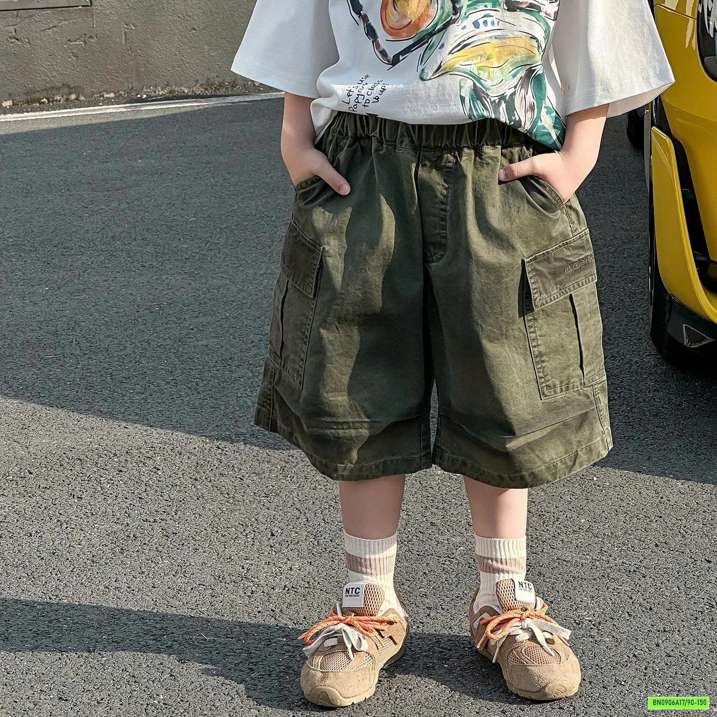 ÁO IN HÌNH MIX SHORT THÔ RÊU