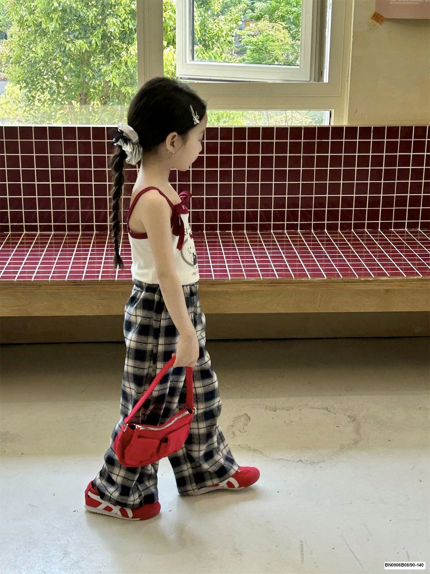 SET ÁO 2 DÂY HELLO KITTY MIX SUÔNG KẺ