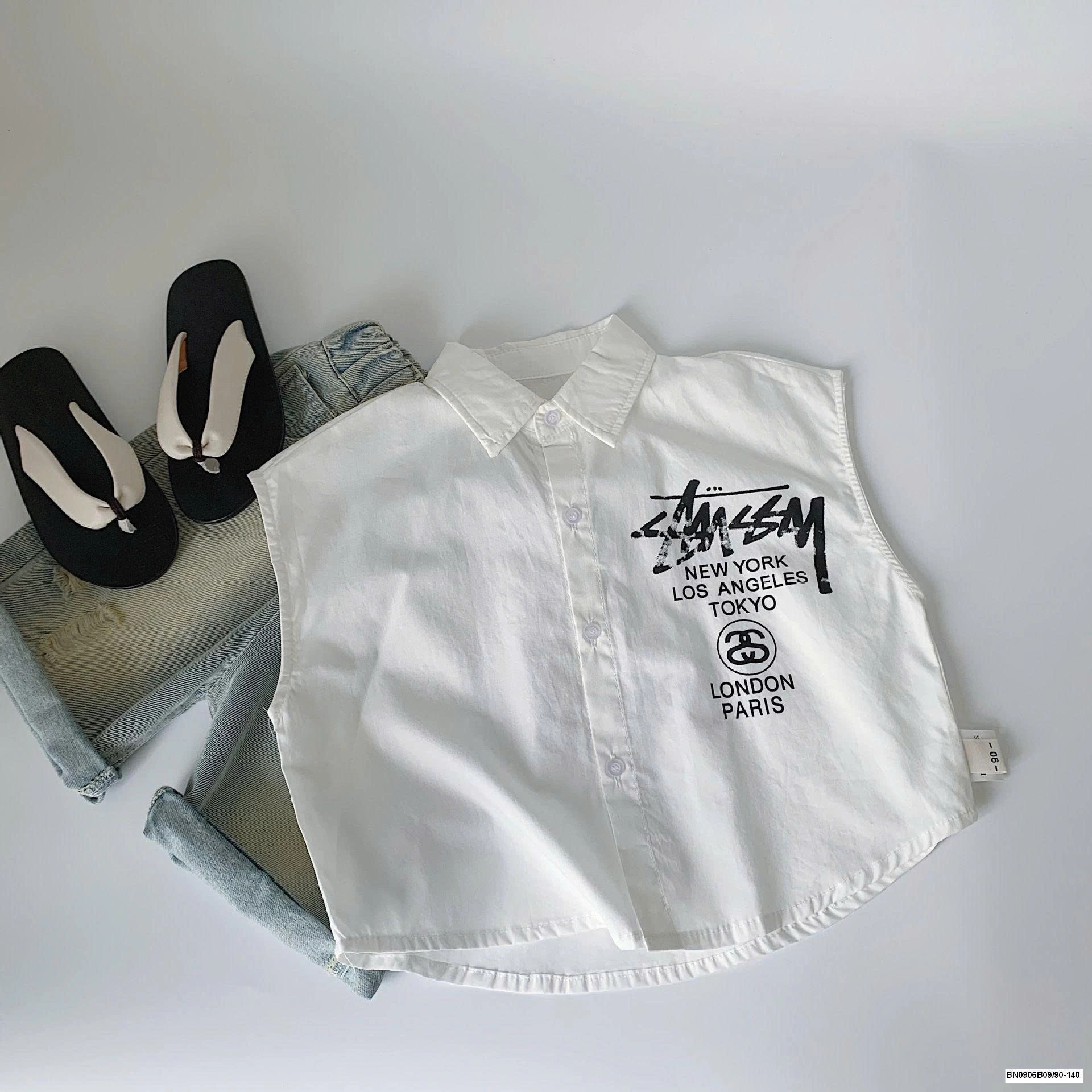 ÁO SÁT NÁCH CỔ POLO CHO BÉ TRAI