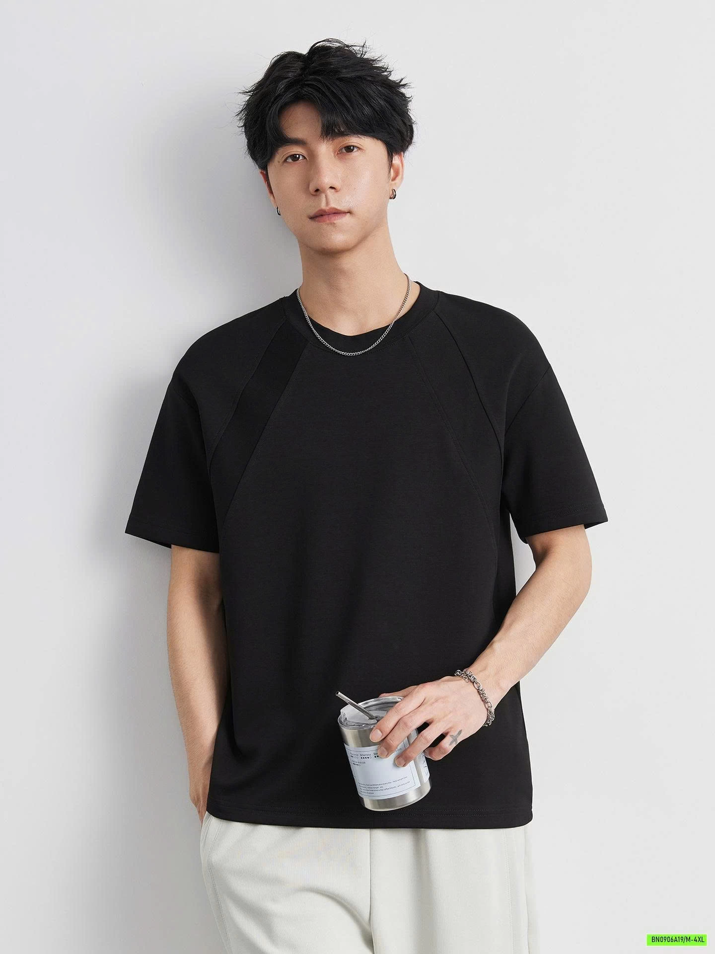 ÁO THUN NAM VIỀN VAI CAO CẤP