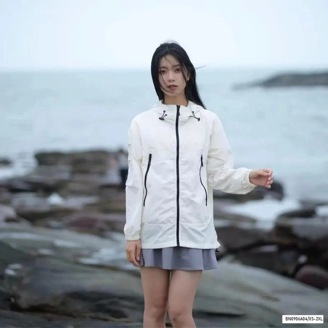 KHOÁC GIÓ CHỐNG NẮNG PHỐI MÀU KHÓA