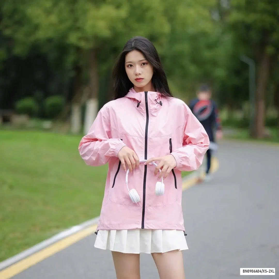 KHOÁC GIÓ CHỐNG NẮNG PHỐI MÀU KHÓA