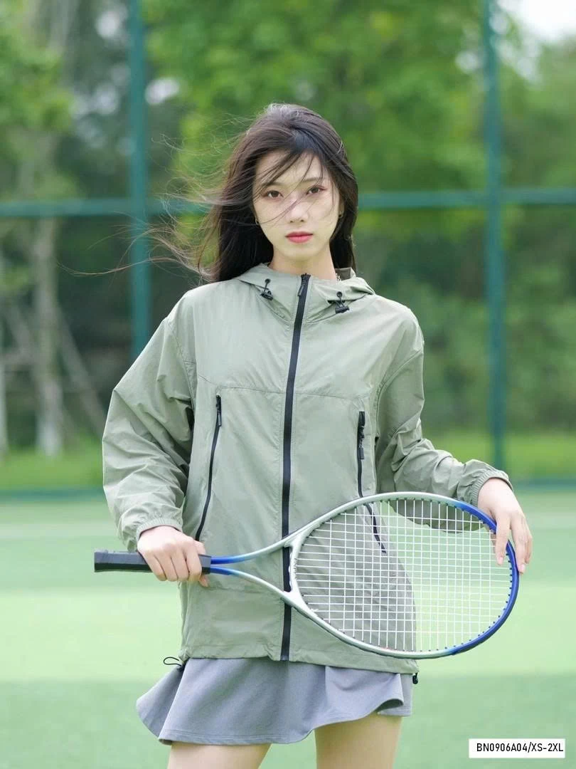 KHOÁC GIÓ CHỐNG NẮNG PHỐI MÀU KHÓA