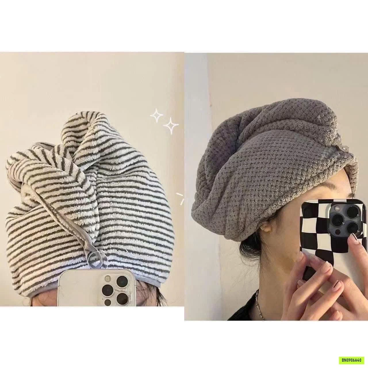 SET 2 KHĂN CUỐN KHÔ TÓC