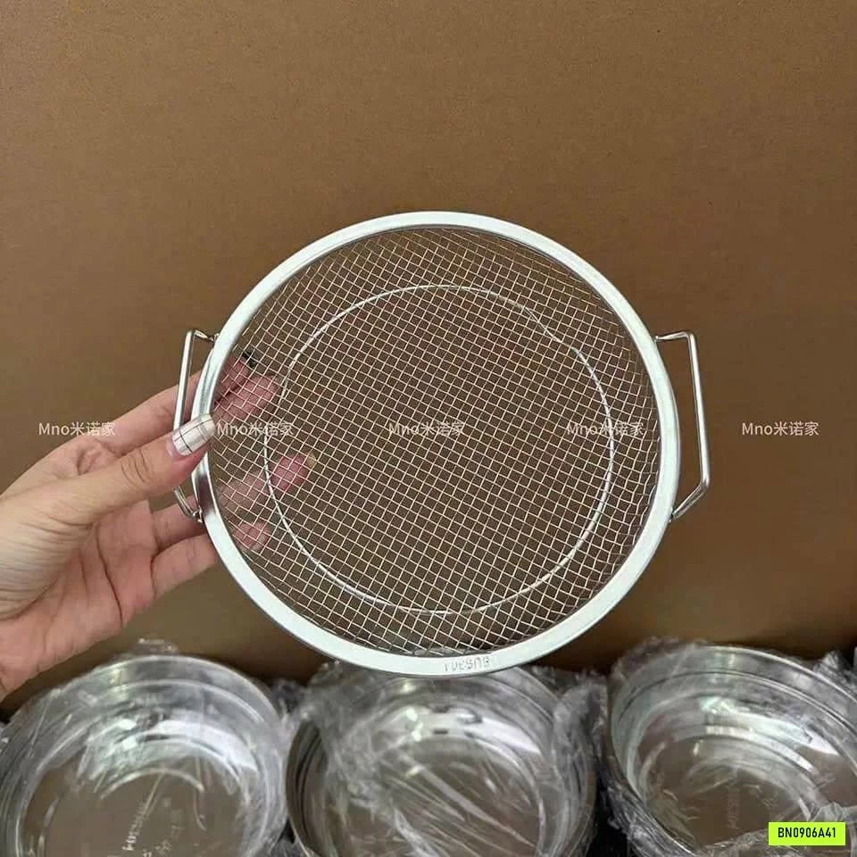 SET KHAY RỔ RÁO DẦU CAO CẤP INOX 304