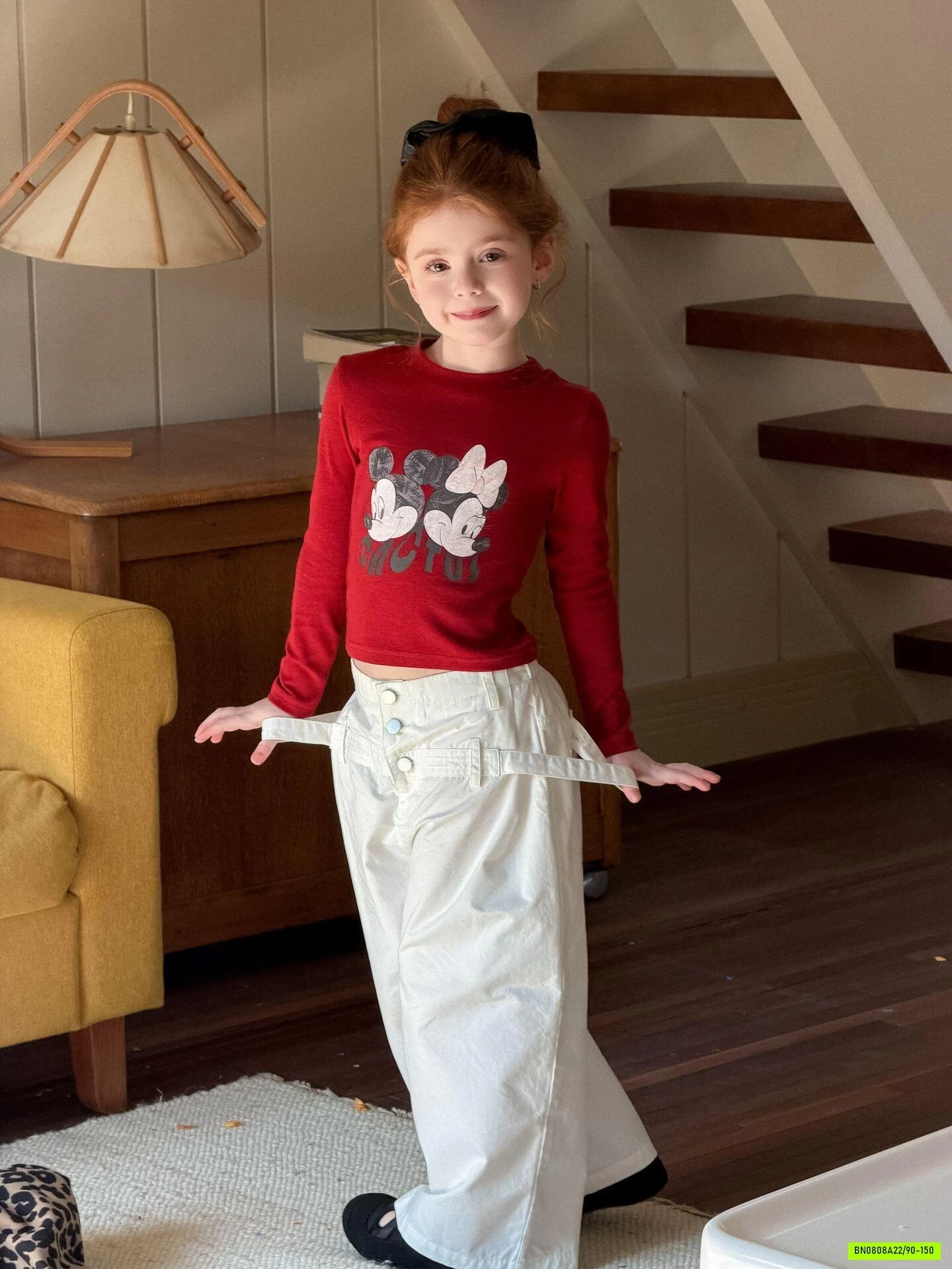 ÁO THUN CROPTOP MICKEY LANMOMO