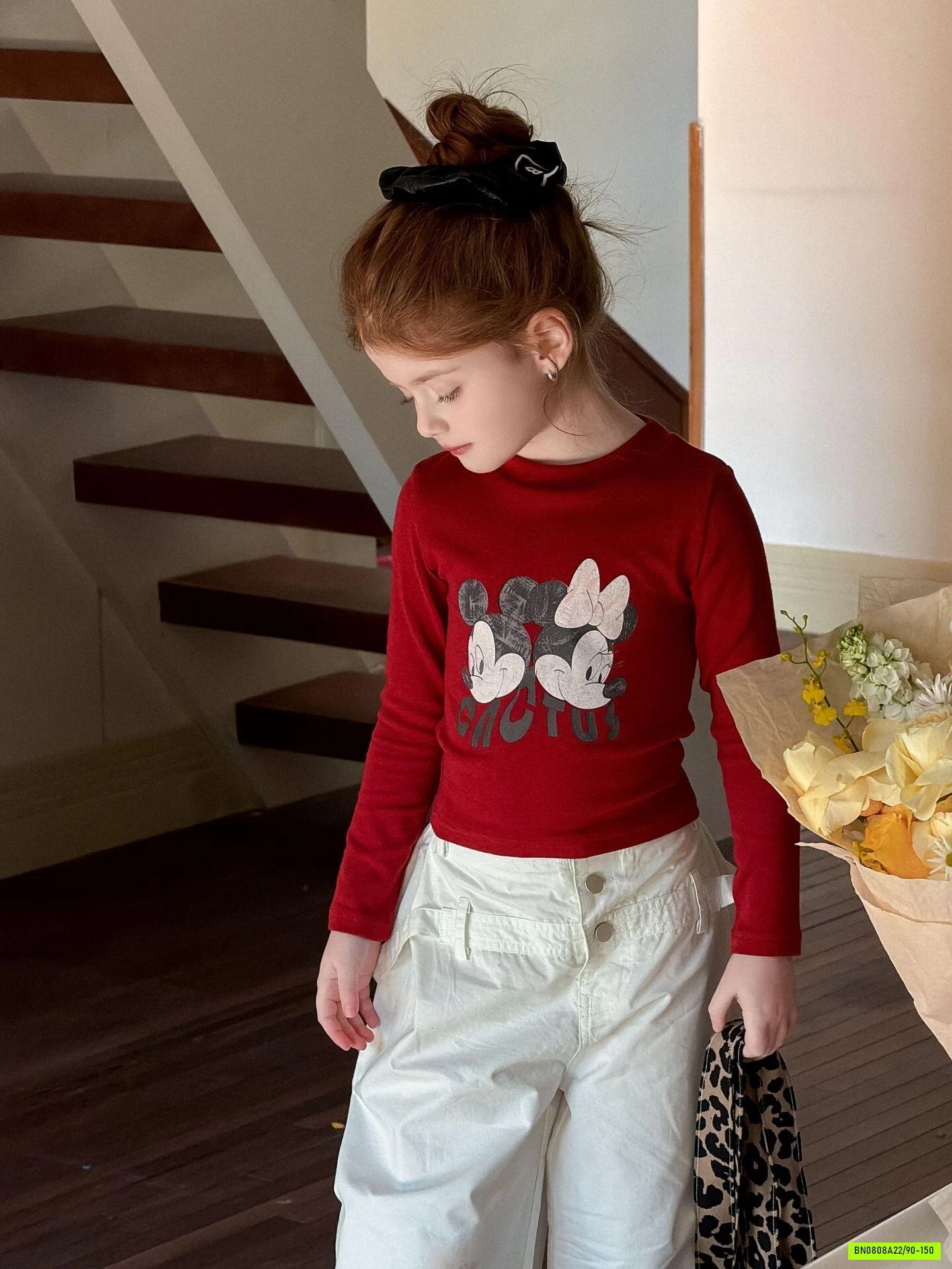 ÁO THUN CROPTOP MICKEY LANMOMO