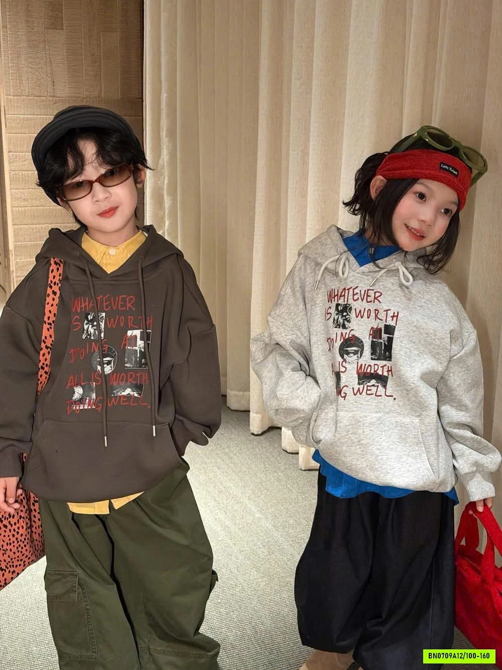HOODIE NỈ TÚI TRƯỚC IN HÌNH KUMAI