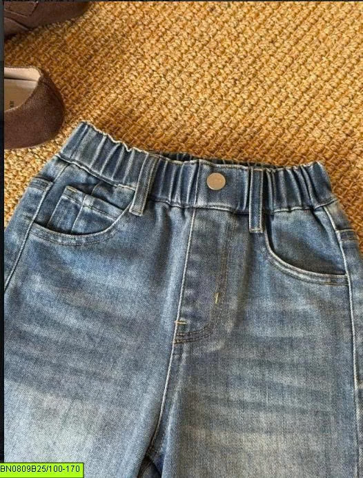 QUẦN JEAN ỐNG LOE CẠP CHUN AMBB 26E162