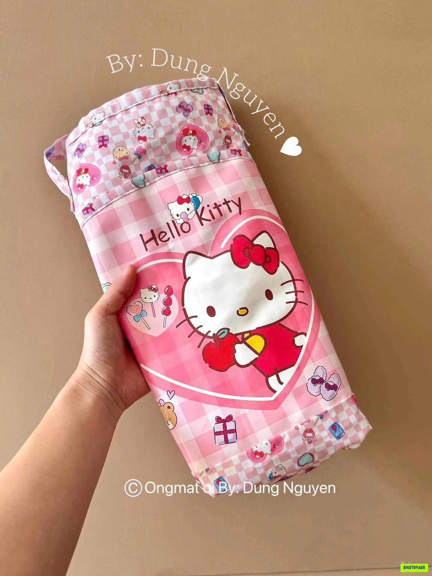 TÚI DU LỊCH KITTY HỒNG GẤP GỌN