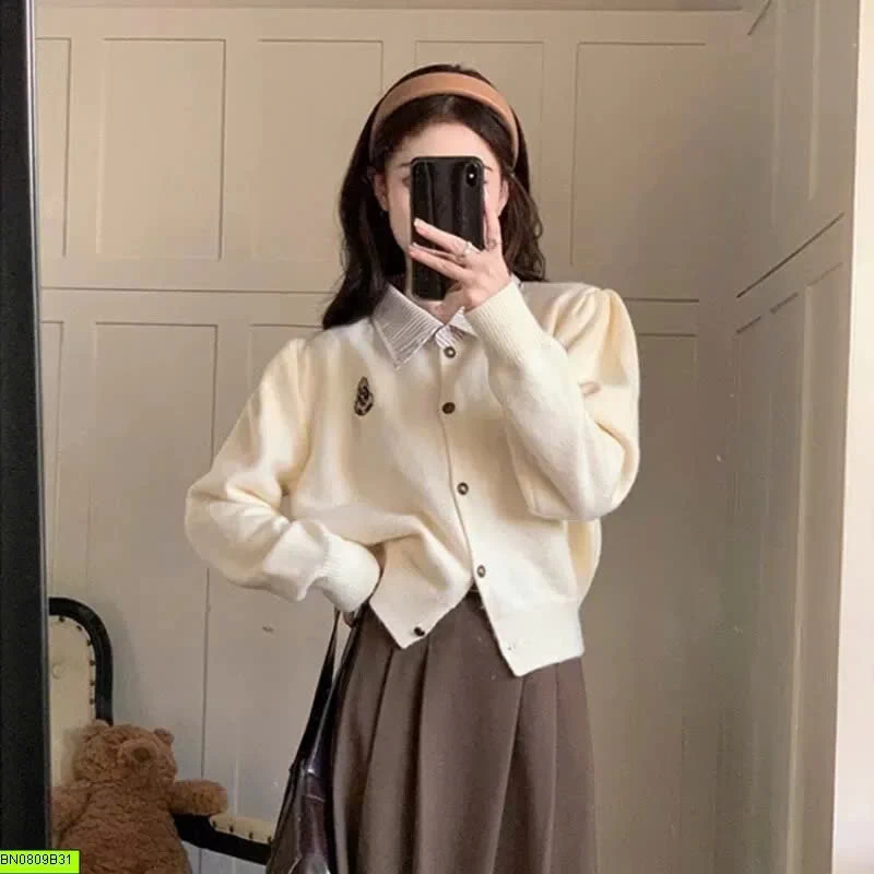 ÁO LEN CỔ SƠ MI