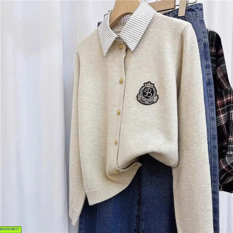 ÁO LEN CỔ SƠ MI