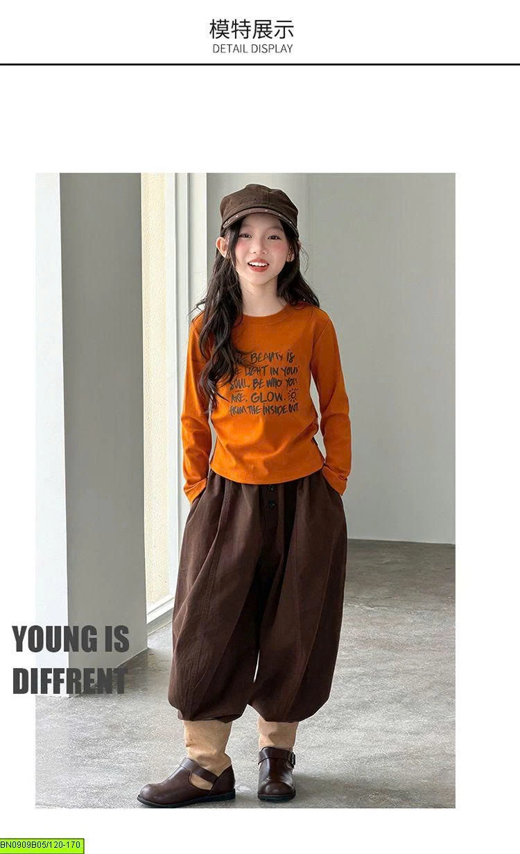 SÉT ÁO THUN DÀI TAY IN CHỮ MIX QUẦN SUÔNG SZ ĐẠI