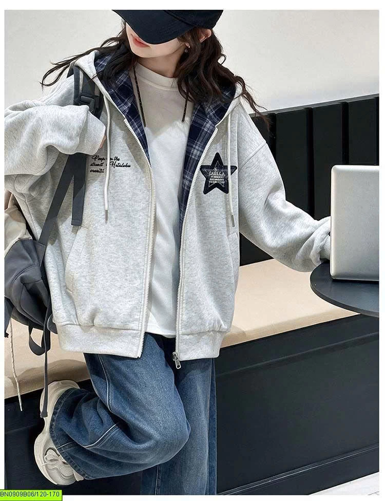 ÁO KHOÁC NỈ NGÔI SAO LIÊN MŨ SZ ĐẠI