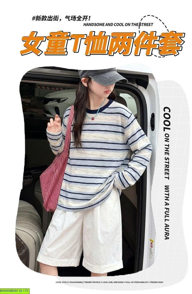 SÉT ÁO THUN DÀI TAY MIX QUẦN SHORT THÔ