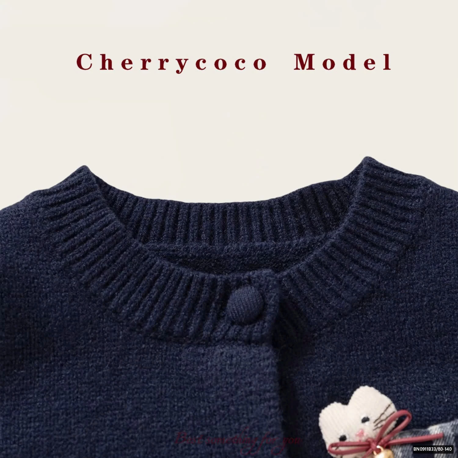 SET ÁO LEN CÚN MIX ĐẦM CARO CHERRYCOCO