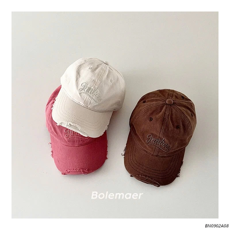 MŨ KẾT RÁCH THÊU CHỮ