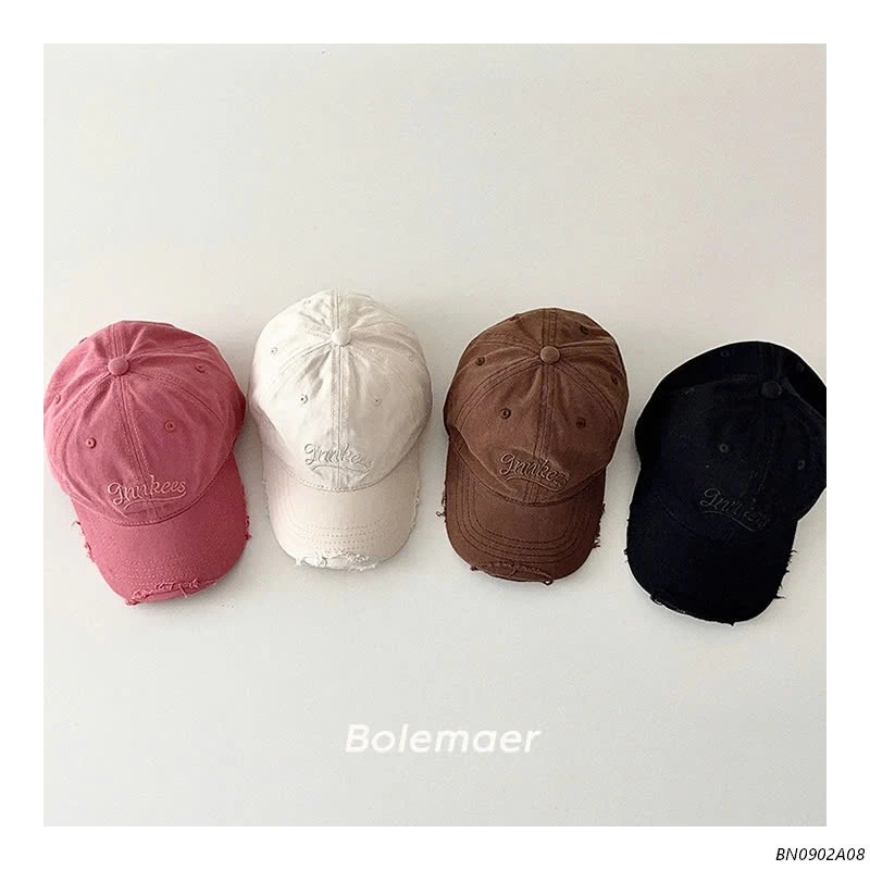 MŨ KẾT RÁCH THÊU CHỮ